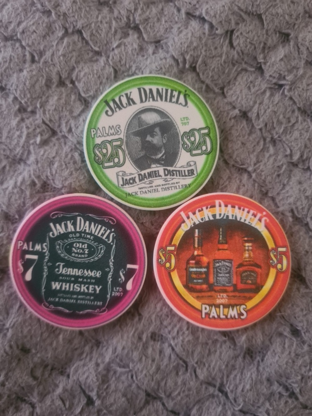SET palms jack daniels as vegas nevada casino chip